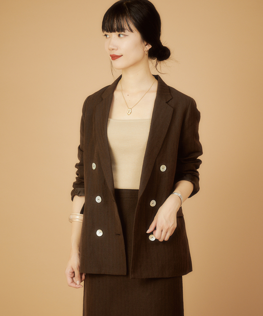 池袋店】温かみのあるウールリネンのジャケット - SHENERY