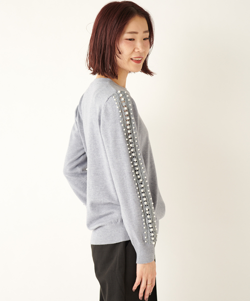 袖パール付きニット Prose Verse プロズヴェール レディース Pal Closet パルクローゼット パルグループ公式ファッション通販サイト