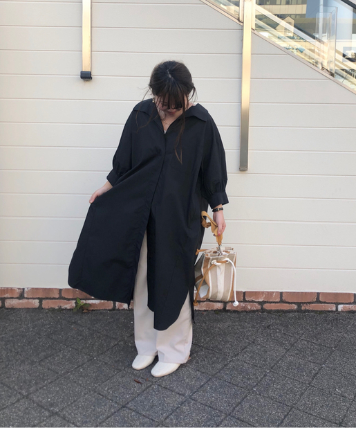 ゆったりシルエット 変形スリーブシャツワンピース Chez Toi シェトワ レディース Pal Closet パルクローゼット パルグループ公式ファッション通販サイト