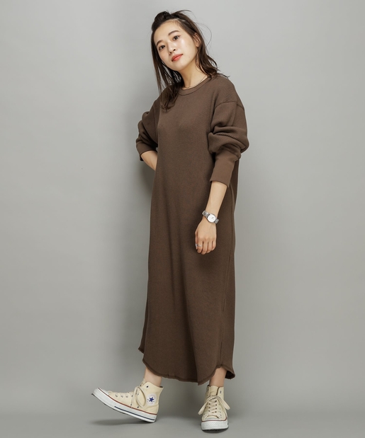 Ciaopanic ワッフル後ろボタンワンピース Outlet アウトレット レディース Pal Closet パルクローゼット パルグループ公式ファッション通販サイト