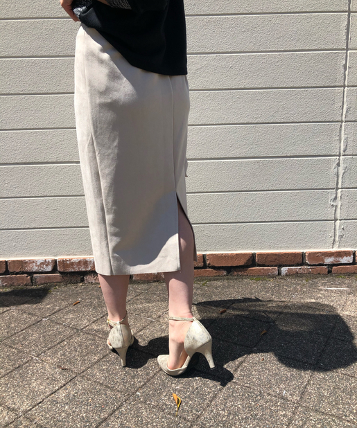 ウエストゴム仕様 ボタンボンディングタイトスカート Chez Toi シェトワ レディース Pal Closet パルクローゼット パルグループ公式ファッション通販サイト