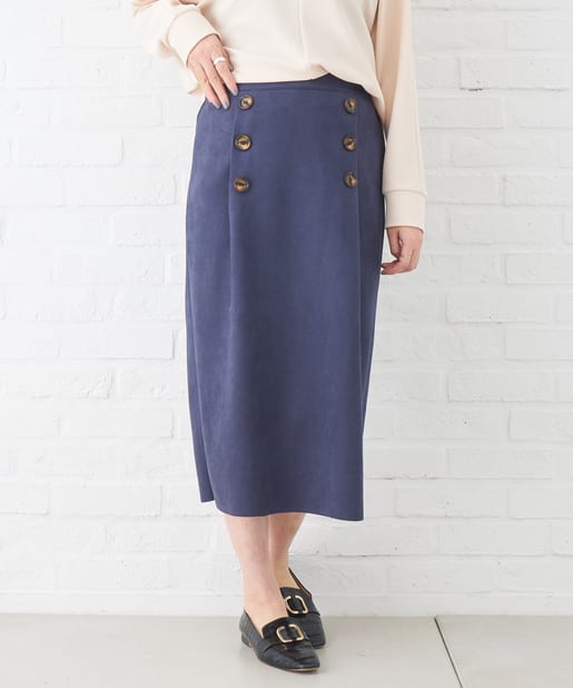 ウエストゴム仕様 ボタンボンディングタイトスカート Chez Toi シェトワ レディース Pal Closet パルクローゼット パルグループ公式ファッション通販サイト