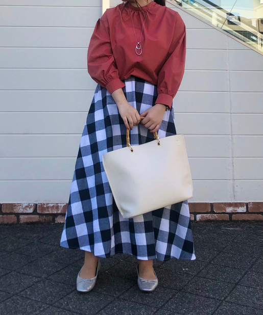 ウエストゴム仕様 大判ギンガムチェックスカート Chez Toi シェトワ レディース Pal Closet パルクローゼット パルグループ公式ファッション通販サイト