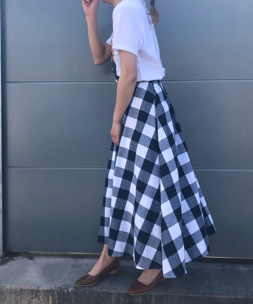 ウエストゴム仕様 大判ギンガムチェックスカート Chez Toi シェトワ レディース Pal Closet パルクローゼット パルグループ公式ファッション通販サイト