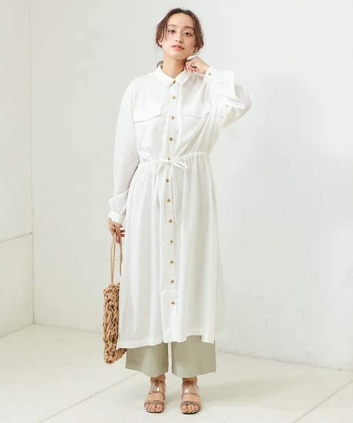 リヨセルリネンシャツワンピース Discoat ディスコート レディース Pal Closet パルクローゼット パルグループ公式ファッション通販サイト