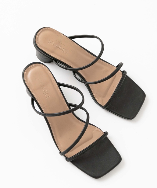 クロスストラップ円中ヒールサンダル Discoat ディスコート レディース Pal Closet パルクローゼット パルグループ公式ファッション通販サイト