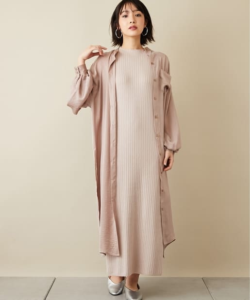 サテンスタンドカラーシャツワンピース Colony 2139 コロニー トゥーワンスリーナイン レディース Pal Closet パルクローゼット パルグループ公式ファッション通販サイト