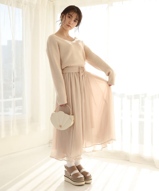 ニットドッキングワンピース One After Another Nice Claup ワンアフターアナザー ナイスクラップ レディース Pal Closet パルクローゼット パルグループ公式ファッション通販サイト