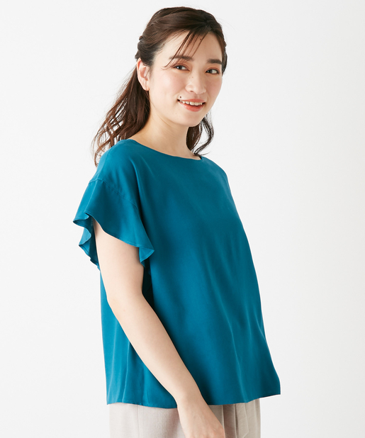 Discoat レーヨン袖フリルブラウス Outlet アウトレット レディース Pal Closet パルクローゼット パルグループ公式ファッション通販サイト