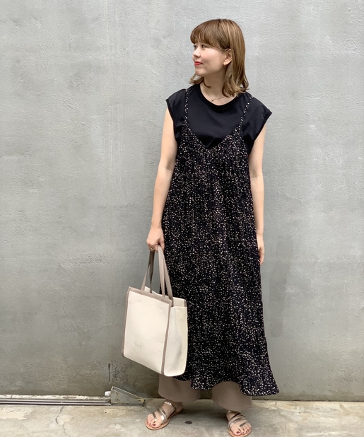 レオパード柄プリーツキャミワンピース Discoat ディスコート レディース Pal Closet パルクローゼット パルグループ公式ファッション通販サイト