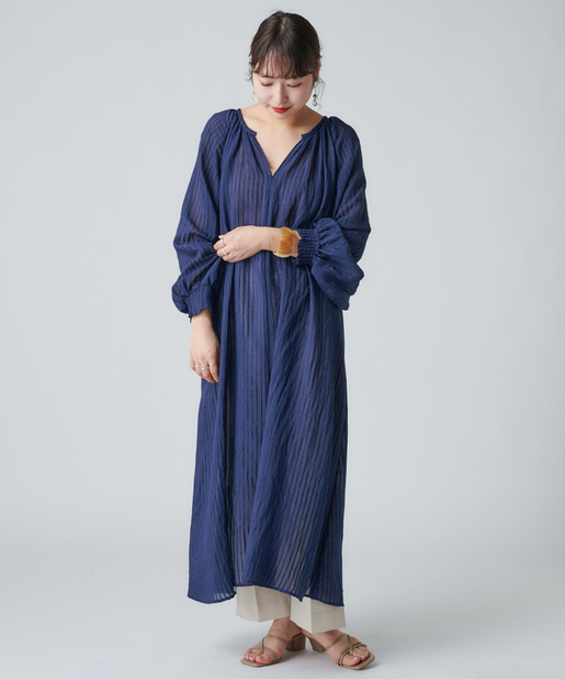 シアーストライプバックシャンワンピース Mystic ミスティック レディース Pal Closet パルクローゼット パルグループ公式ファッション通販サイト