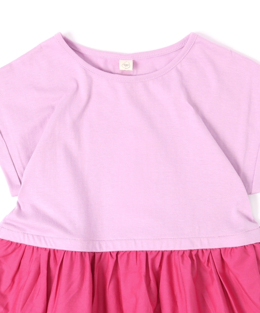 キッズ Web限定切替えロングワンピース Discoat ディスコート キッズ Pal Closet パルクローゼット パルグループ公式ファッション通販サイト