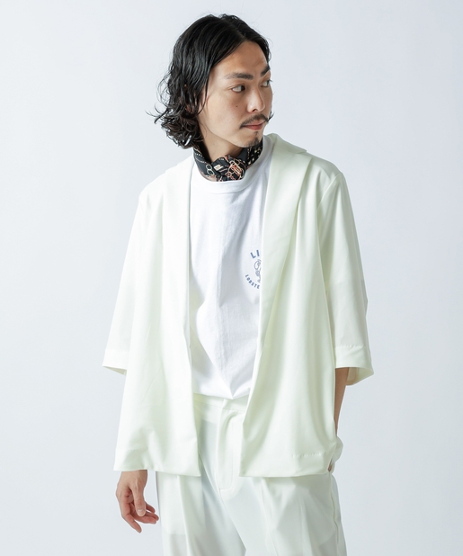 タグ付き★極美品★ルイス　トリコット6分袖1Bオーバージャケット　1.9万　S Lui's（ルイス）の「トリコット6分袖1Bオーバージャケット