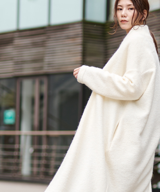 un dix cors(アンディコール) 【《カーディガン感覚で着れる軽アウター》手洗い可】エアリートッパーコート