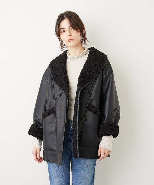 MAISON HAUSSMANN エコレザーコート - Whim Gazette(ウィムガゼット