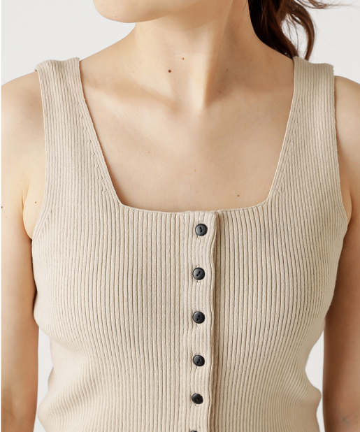 前ボタンニットタンクトップ Mystic ミスティック レディース Pal Closet パルクローゼット パルグループ公式ファッション通販サイト