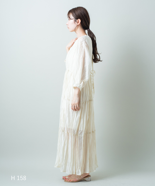 シアーティアードワッシャー7分袖ワンピース Kastane カスタネ レディース Pal Closet パルクローゼット パルグループ公式ファッション通販サイト