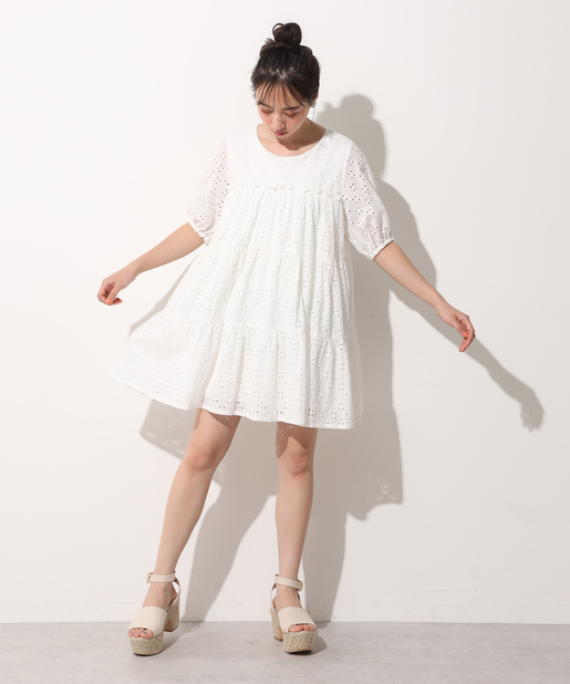 Web限定 コットンレースチュニック One After Another Nice Claup ワンアフターアナザー ナイスクラップ レディース Pal Closet パルクローゼット パルグループ公式ファッション通販サイト