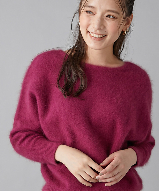 un dix cors(アンディコール) 【毎年好評の上質ニット】ラクーン2WAYプルオーバー