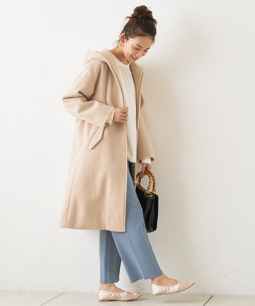 フード付ロングコート Discoat ディスコート レディース Pal Closet パルクローゼット パルグループ公式ファッション通販サイト