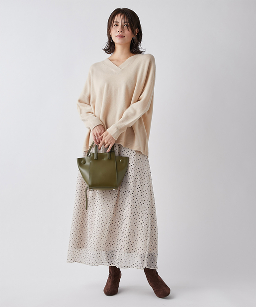 定番の人気ニット フェルモvネックルーズニット Un Dix Cors アンディコール レディース Pal Closet パルクローゼット パルグループ公式ファッション通販サイト