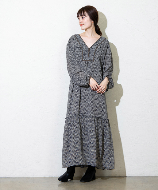 ゼブラプリントティアードワンピース Mystic ミスティック レディース Pal Closet パルクローゼット パルグループ公式ファッション通販サイト