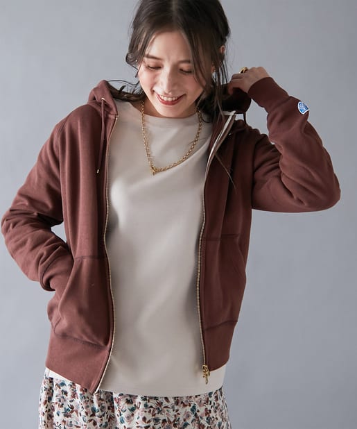 定番人気 Orcival オーシバル 手洗い可 フードジップパーカー Un Dix Cors アンディコール レディース Pal Closet パルクローゼット パルグループ公式ファッション通販サイト