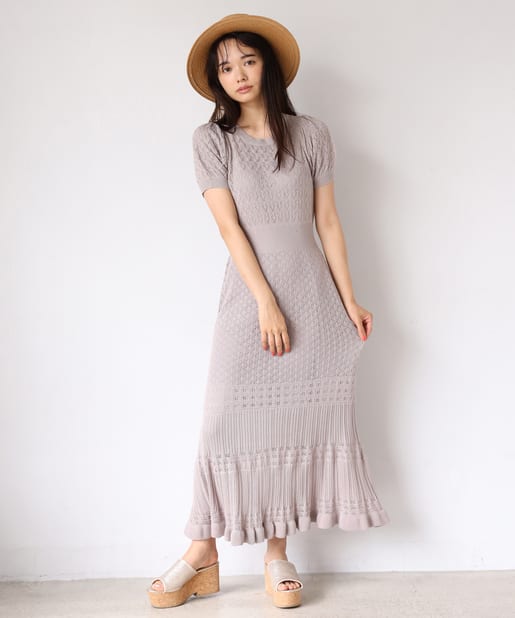 サマーニットロングワンピース One After Another Nice Claup ワンアフターアナザー ナイスクラップ レディース Pal Closet パルクローゼット パルグループ公式ファッション通販サイト