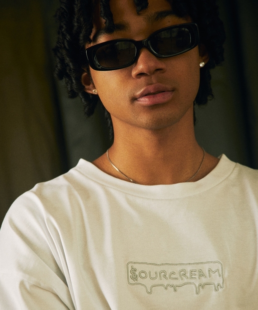 WHO’S WHO gallery(フーズフーギャラリー) 【Sourcream】CORDURA  DROP EMBROIDERY/ TEE