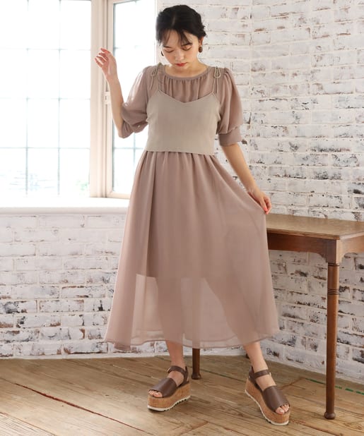 ビスチェセットシアーワンピース One After Another Nice Claup ワンアフターアナザー ナイスクラップ レディース Pal Closet パルクローゼット パルグループ公式ファッション通販サイト