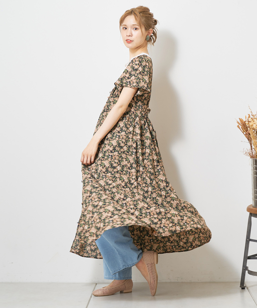 花柄ワンピース Nice Claup Outlet ナイスクラップ アウトレット レディース Pal Closet パルクローゼット パルグループ公式ファッション通販サイト