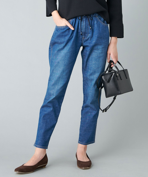 un dix cors(アンディコール) 【洗える】イージーテーパードデニム