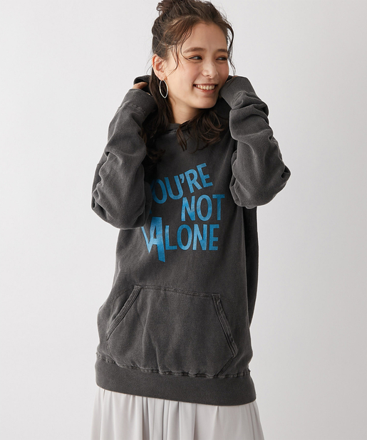 un dix cors(アンディコール) 【MIXTA（ミクスタ）・洗える】YOURE NOT ALONEパーカー