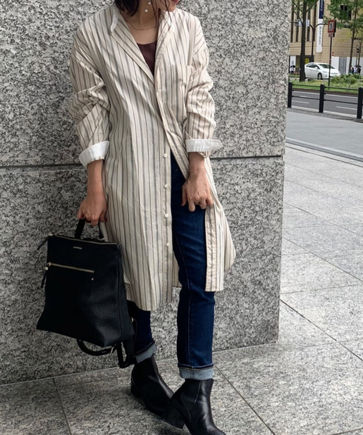 Gymphlex ジムフレックス バンドカラーロングシャツ Un Dix Cors アンディコール レディース Pal Closet パルクローゼット パルグループ公式ファッション通販サイト