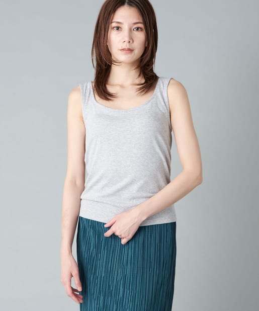 un dix cors(アンディコール) 【定番のマストアイテム】2WAYスクエアタンクカットソー