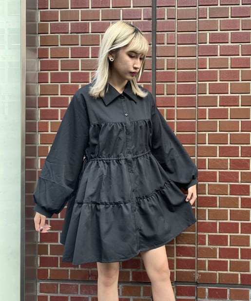 ウエストギャザーティアードワンピース Rasvoa ラスボア レディース Pal Closet パルクローゼット パルグループ公式ファッション通販サイト