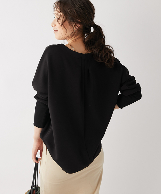 un dix cors(アンディコール) 【《ベーシックな万能アイテム》手洗い可】ダンボールルーズクルーカットソー