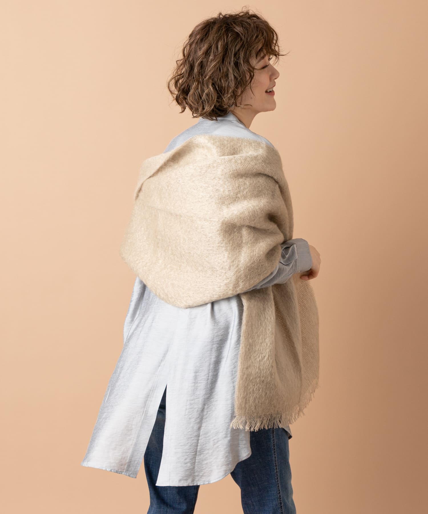 un dix cors(アンディコール) 【ふんわりエアリーな付け心地】SAMUEL TWEED/ストール