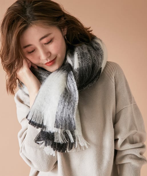 un dix cors(アンディコール) 【ふんわりエアリーな付け心地】SAMUEL TWEED/ストール