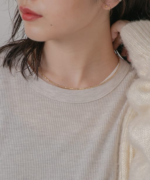 Thank Mat L Deadstockメタルビーズネックレス Kastane カスタネ レディース Pal Closet パルクローゼット パルグループ公式ファッション通販サイト