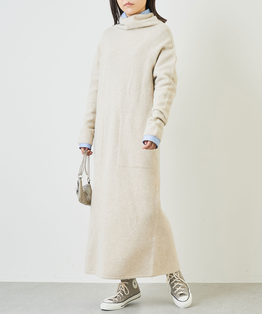 タートルネックロングニットワンピース Whim Gazette ウィム ガゼット レディース Pal Closet パルクローゼット パルグループ公式ファッション通販サイト