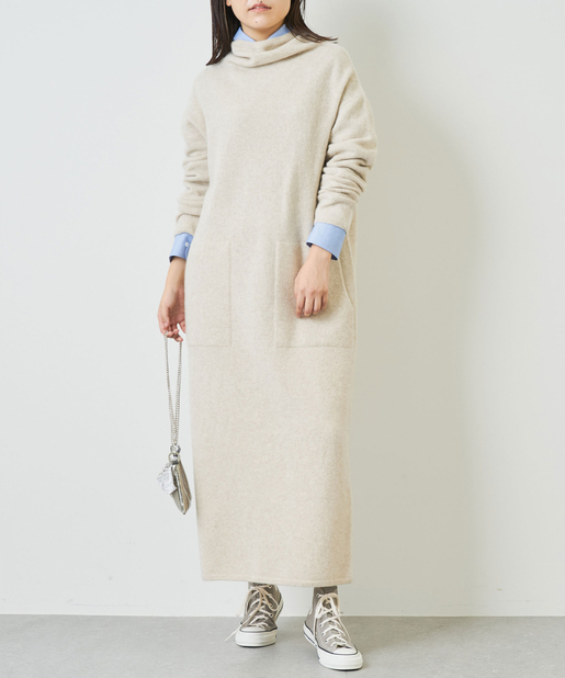 タートルネックロングニットワンピース Whim Gazette ウィム ガゼット レディース Pal Closet パルクローゼット パルグループ公式ファッション通販サイト