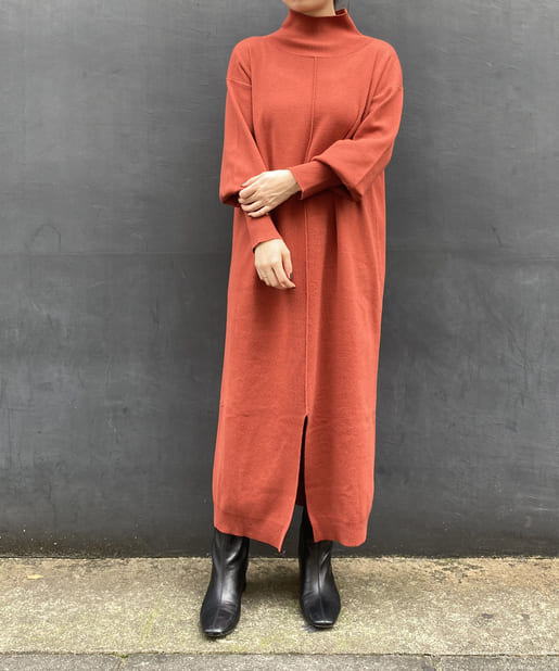 新色 イエロー ウォッシャブルタートルニットワンピース Omekashi オメカシ レディース Pal Closet パルクローゼット パルグループ公式ファッション通販サイト
