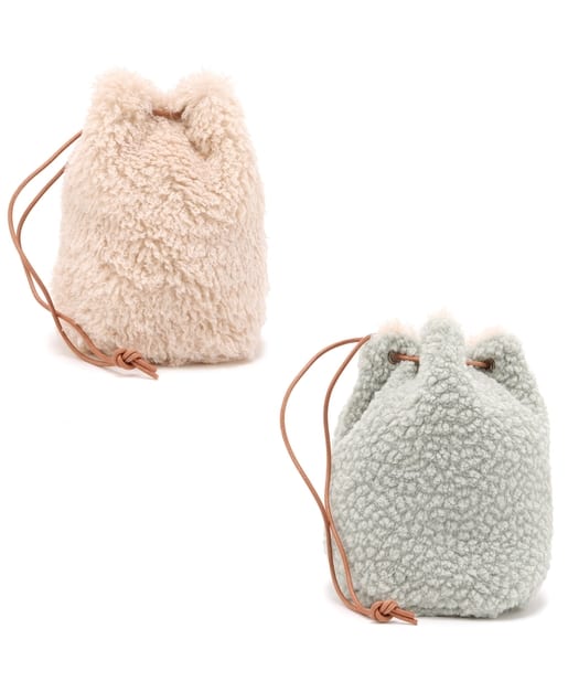 un dix cors(アンディコール) 【シーズンムードが高まる素材感】もこもこリバーシブルバッグ