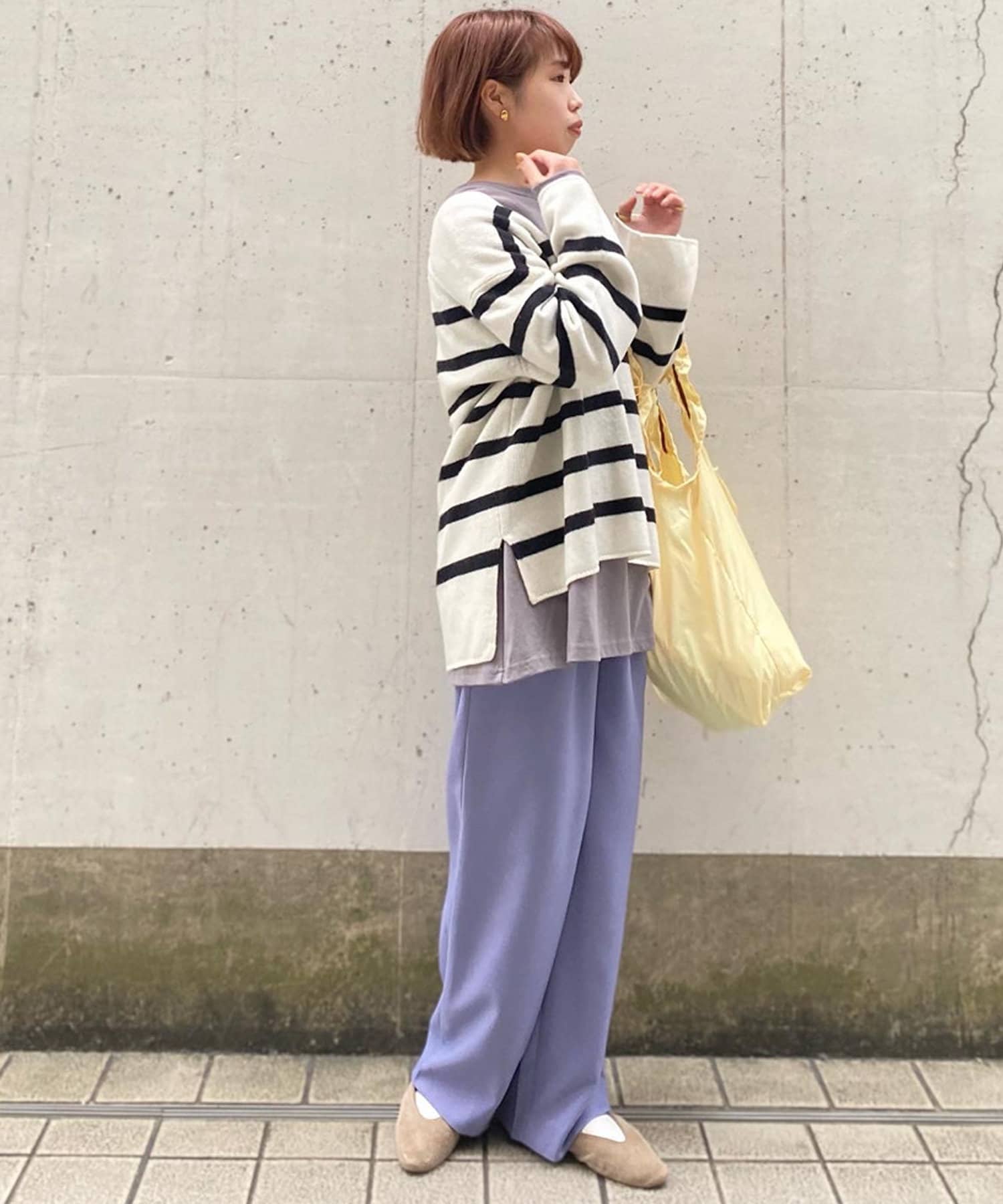 un dix cors(アンディコール) 【コンパクトに持ち運べる】フリルエコバッグ