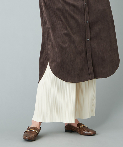 un dix cors(アンディコール) 【《ラフでリラックスしたシルエット》手洗い可】プリーツパンツ