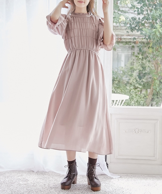 シャーリングプチハイワンピース Olive Des Olive オリーブ デ オリーブ レディース Pal Closet パルクローゼット パルグループ公式ファッション通販サイト