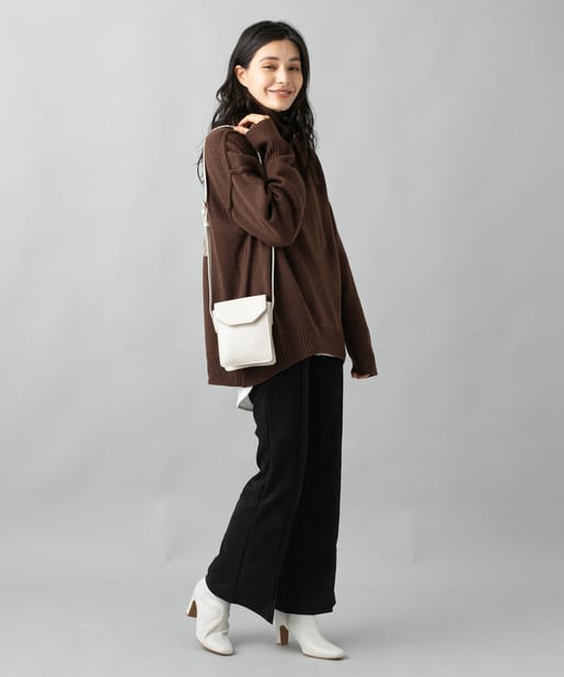 prose verse(プロズヴェール) 《WEB限定》【着回し力抜群ニット】タートルバックスリットニット