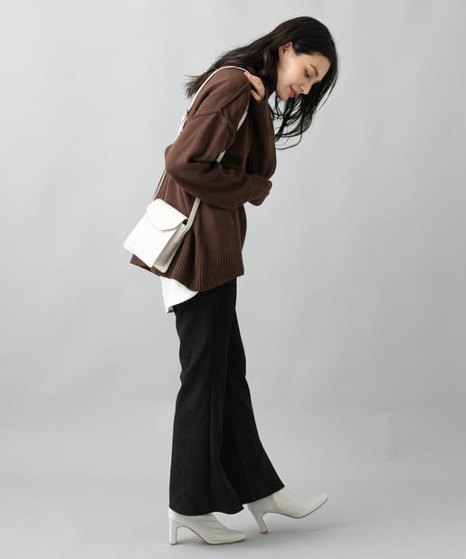 prose verse(プロズヴェール) 《WEB限定》【着回し力抜群ニット】タートルバックスリットニット