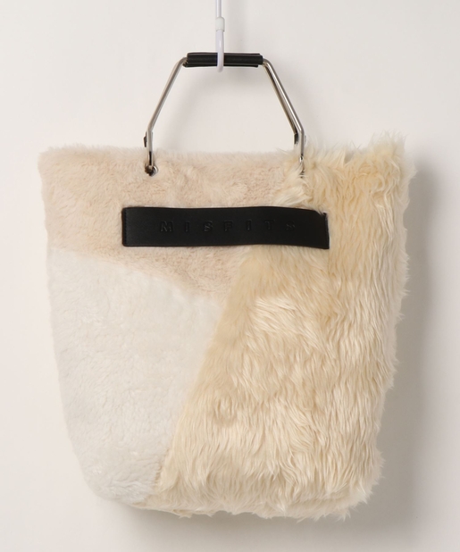 natural couture(ナチュラルクチュール) カラーブロックファートートバッグ